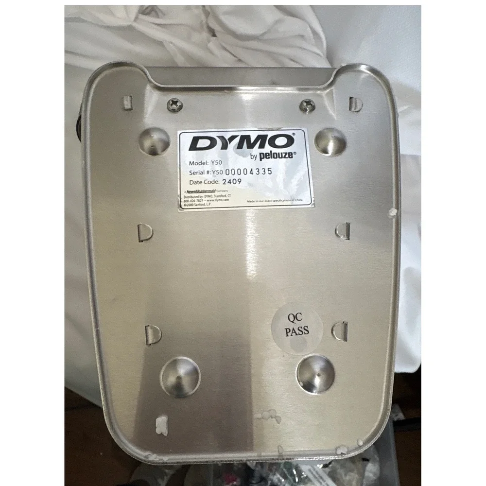 NWT Dymo Pelouze Y50 Mechanical Shipping Scale 50 lb Capacity Stainless Steel